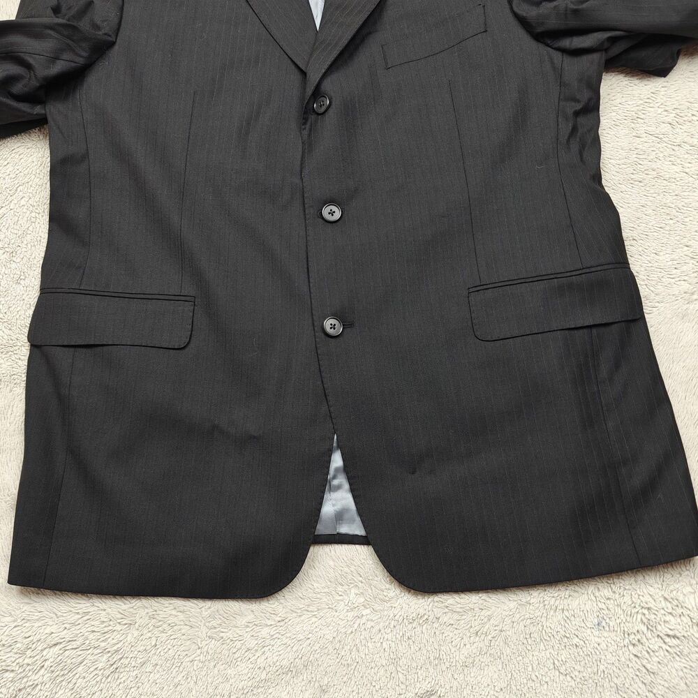 Jack Victor Loro Piana Blazer Men's 44R Viking 3 Button Striped Wool Suit Jacket - Picture 3 of 11